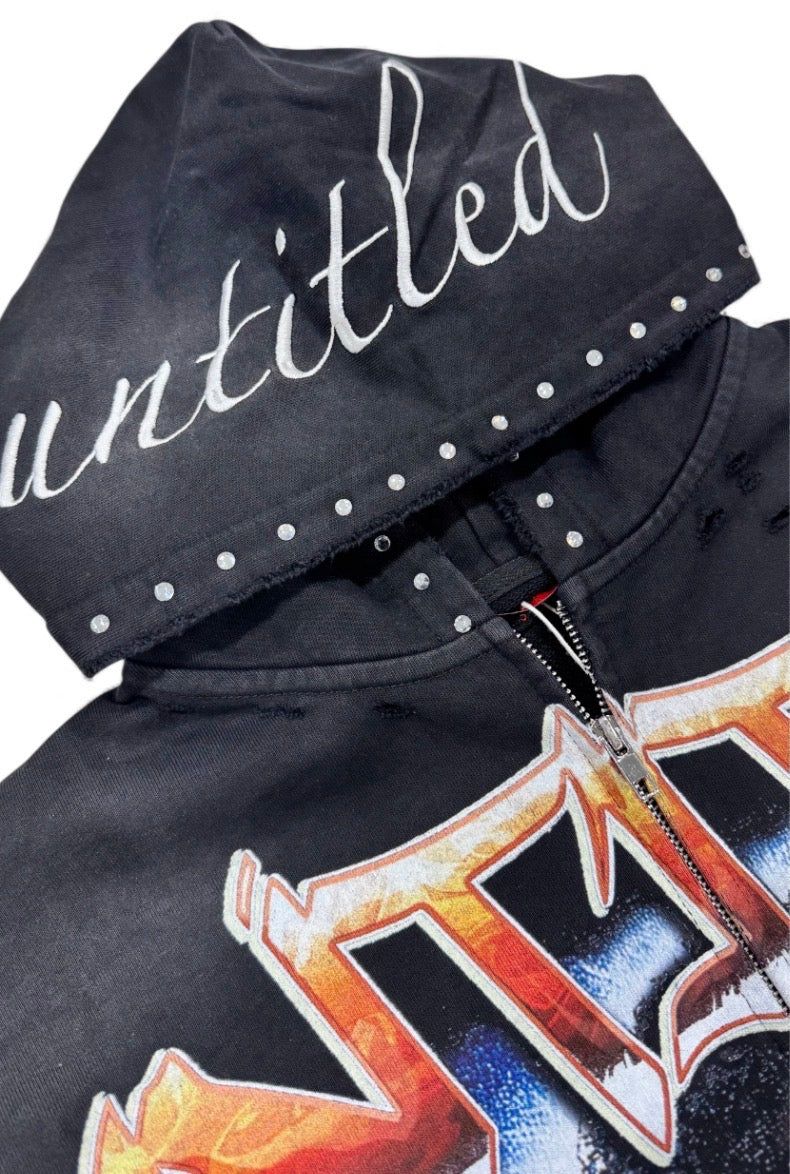 Black untitled Angel Hoodie