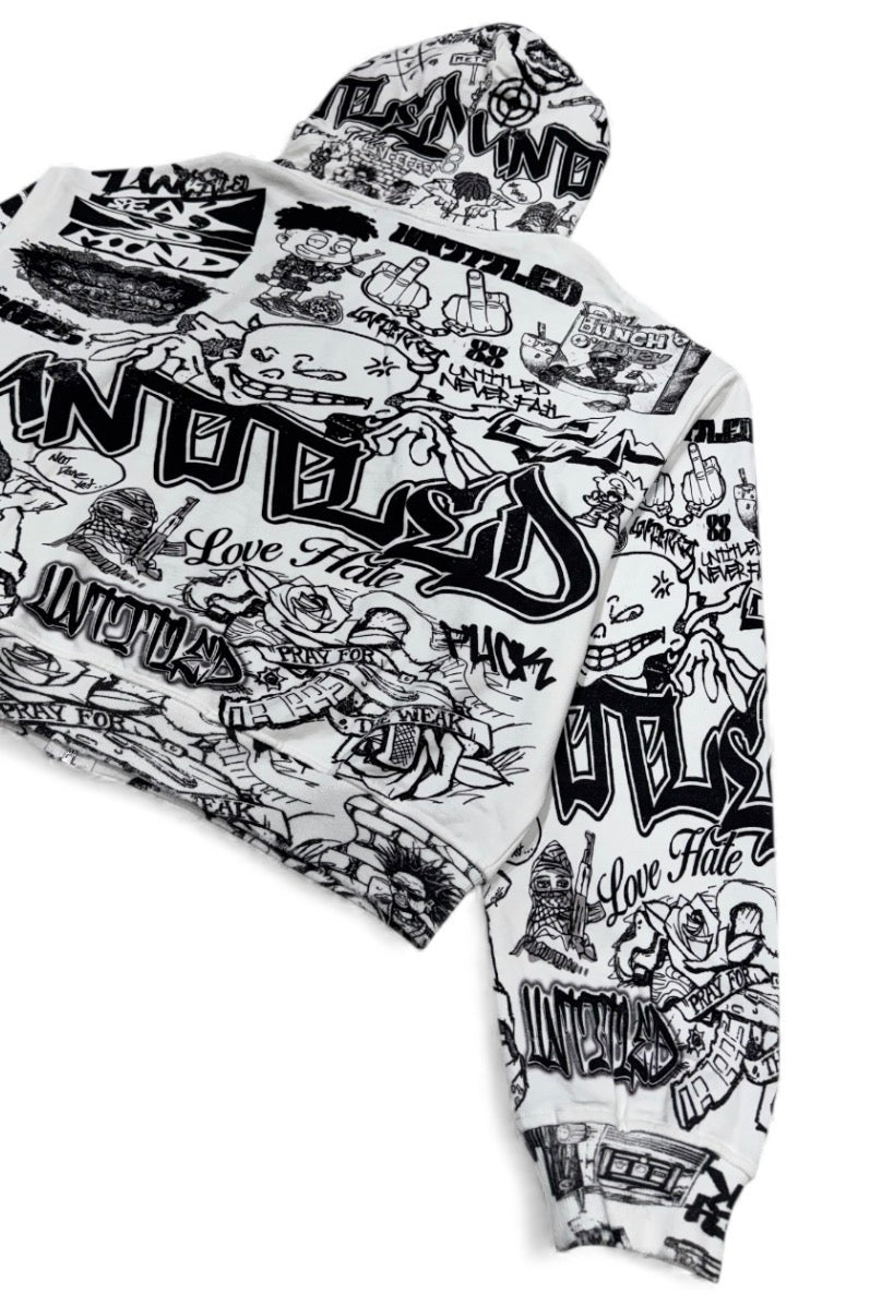 untitled no war zip up