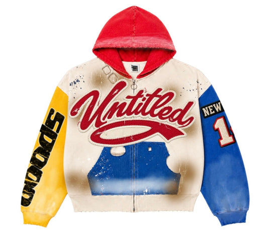 retro signal zip up