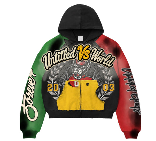 wolf crest zip up